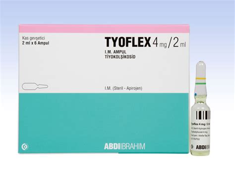 Tyoflex 4 Mg/2ml 6 Ampul Fiyatı