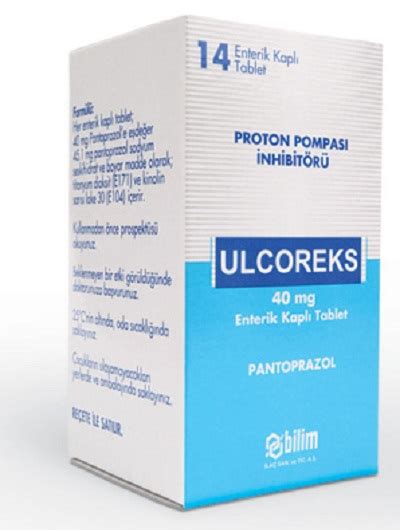 Ulcoreks 40 Mg 14 Enterik Kapli Tablet