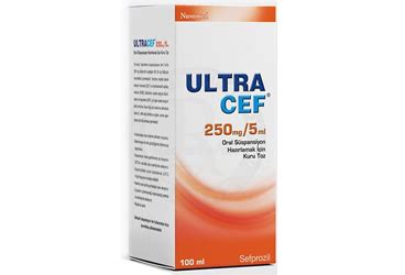 Ultracef 250 Mg/5 Ml Oral Suspansiyon Icin Kuru Toz 100 Ml