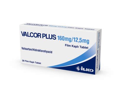 Valcor Plus 160/12,5 Mg 28 Film Kapli Tablet