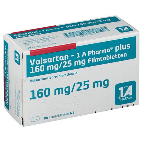 Valso Plus 160/25 Mg 98 Film Tablet