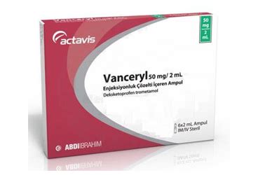 Vanceryl 50 Mg/2 Ml Enjeksiyonluk Cozelti Iceren 6 Ampul