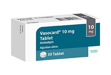 Vasocard 10 Mg 30 Tablet