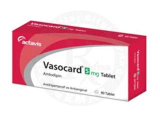 Vasocard 5 Mg 90 Tablet