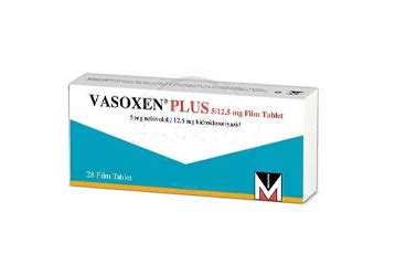 Vasoxen Plus 5/25 Mg Film Kapli Tablet (28 Tablet)