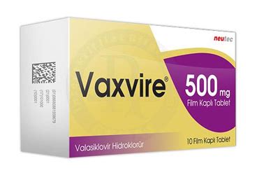 Vaxvire 500 Mg 10 Film Kapli Tablet