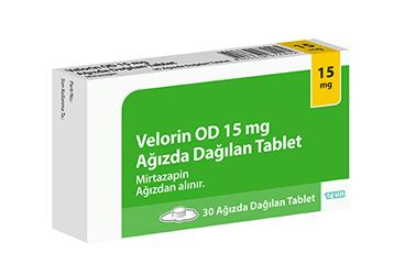 Velorin Od 15 Mg Agizda Dagilan 30 Tablet