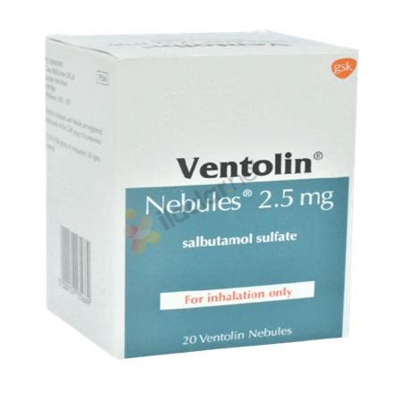 Ventolin Nebules 2,5ml 20 Doz