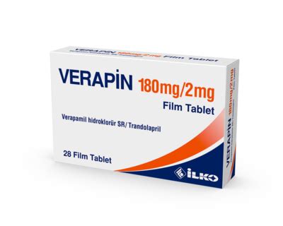 Verapin 180/2 Mg 28 Film Tablet