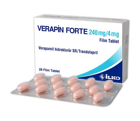 Verapin Forte 240 Mg/4 Mg 28 Film Tablet