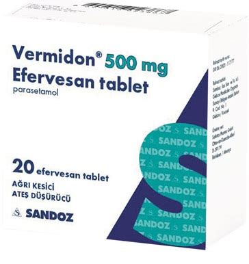 Vermidon 500 Mg 20 Tablet Fiyatı
