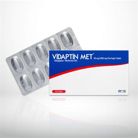 Vidaptin Met 50 Mg/1000 Mg Film Kapli Tablet (60 Adet) Fiyatı