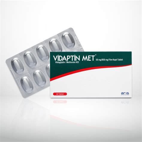 Vidaptin Met 50 Mg/850 Mg Film Kapli Tablet (60 Adet) Fiyatı