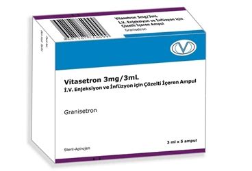 Vitasetron 3 Mg/3 Ml Iv Enjeksiyon Ve Infuzyon Icin Cozelti Iceren 1 Ampul Fiyatı