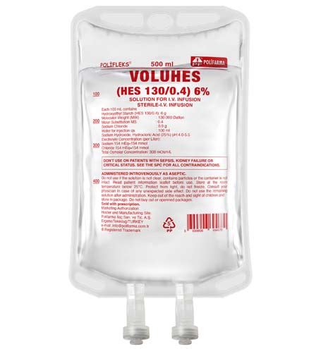 Voluhes (hes 130/0,4) %6 Iv Infuzyon Icin Cozelti 500 Ml