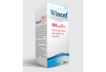 Wincef 180 Mg/5 Ml Oral Suspansiyon Hazirlamak Icin Kuru Toz 100 Ml