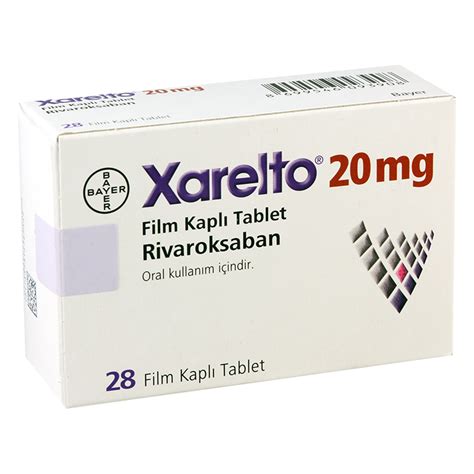 Xarelto 20 Mg 28 Film Kapli Tablet