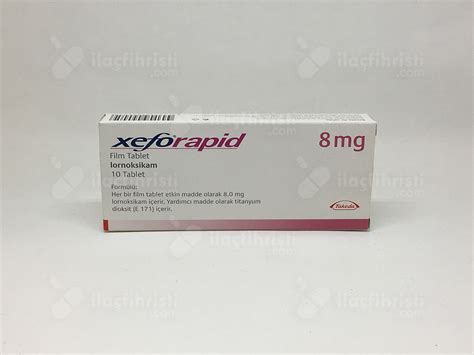 Xefo Rapid 8 Mg 10 Film Tablet