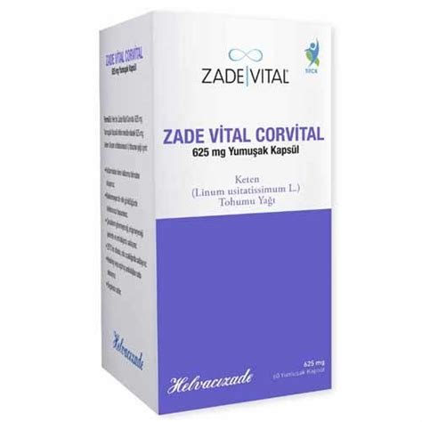 Zade Vital Corvital 625 Mg 60 Yumusak Kapsul