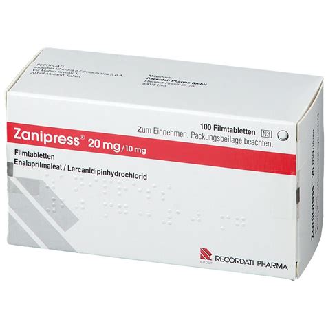 Zanipress 20 Mg/10 Mg 30 Film Tablet