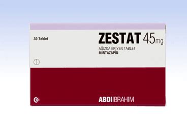 Zestat 45 Mg Agizda Dagilan 30 Tablet
