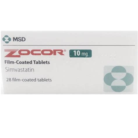 Zocor 10 Mg 28 Tablet