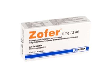 Zofer 4 Mg/ 2 Ml Enjeksiyonluk Cozelti (1 Ampul)