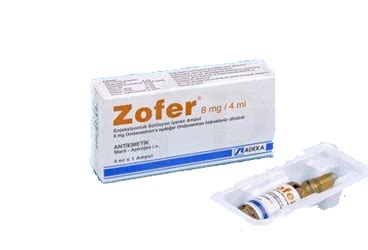 Zofer 8 Mg/ 4 Ml Enjeksiyonluk Cozelti (1 Ampul)
