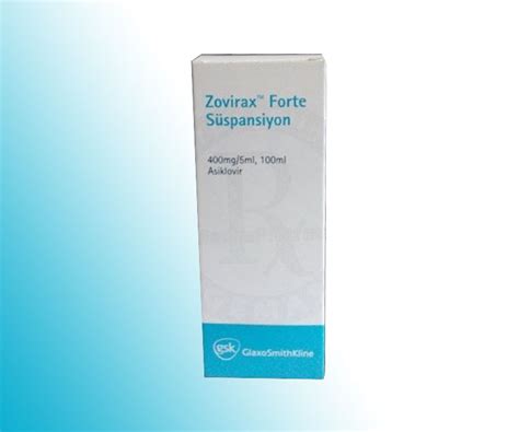 Zovirax Forte 400 Mg 100 Ml Suspansiyon Fiyatı